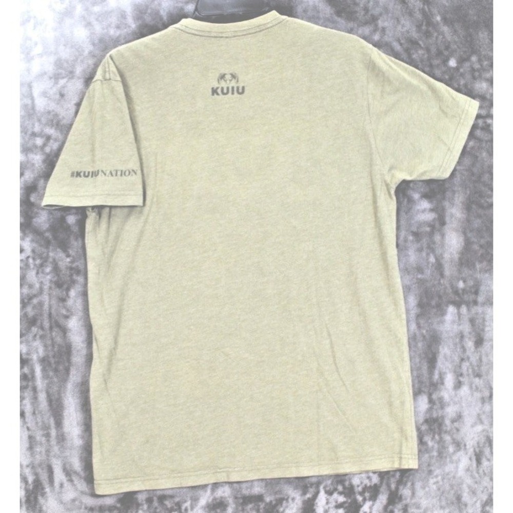 KUIU T-Shirt Mens Medium Green Short Sleeve Ultralight Hunting Camo Graphic USA - Picture 2 of 9
